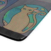 キャットレディ数々のーキャッツ座ってサンダーコーブ カッティングボード (角)