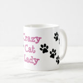 キャットレディ熱狂するーポープリンツデザインコーヒーマグ ツートーンマグカップ (正面右)
