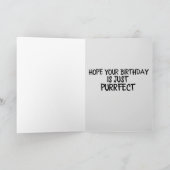 キャットレディ誕生日カード カード (内部)