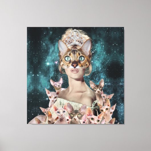 キャットレディ キャンバスプリント (正面)