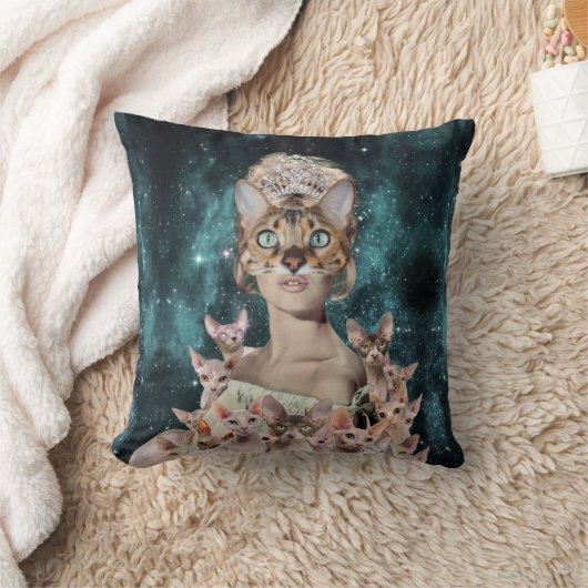 キャットレディ クッション (ブランケット)