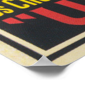 キャットレディ、ブラックキャットアート、カラフルヴィンテージアート ポスター (角)