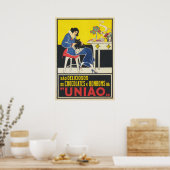 キャットレディ、ブラックキャットアート、カラフルヴィンテージアート ポスター (キッチン)