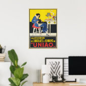 キャットレディ、ブラックキャットアート、カラフルヴィンテージアート ポスター (ホームオフィス)