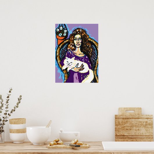 キャットレディ ポスター (キッチン)