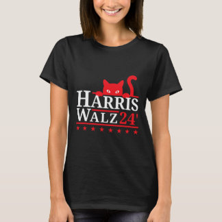 キャットレディFor Kamala Harris Tim Walz Vp 2024 Tシャツ