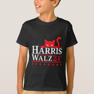 キャットレディFor Kamala Harris Tim Walz Vp 2024 Tシャツ