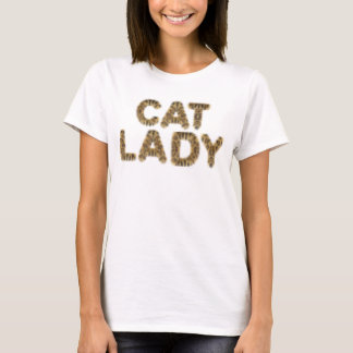 キャットレディTシャツキャットファー文字スウェットシャツ Tシャツ