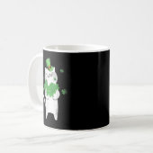 キャットレプレシャン猫好きシャムロックセントパトリックのダ コーヒーマグカップ (正面左)