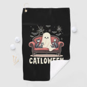 キャットロウィーン ゴースト ハロウィン ゴルフタオル (インサイチュ)