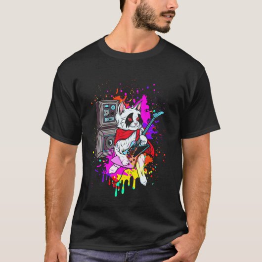 キャットロックンロール Tシャツ (正面)