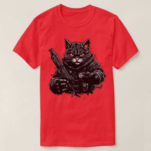 キャットロボター1 Tシャツ (デザイン正面)
