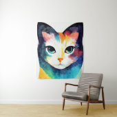 キャットワイルド自然アニマルカラー絵画アート タペストリー (インサイチュ)