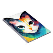 キャットワイルド自然アニマルカラー絵画アート ノートブック (右側)