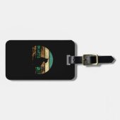 キャットヴィンテージ80スタイルキャットレトロ動揺して ラゲッジタグ (正面横)