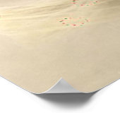 キャット付きガールヴィンテージファインアート ポスター (角)