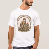 キャット先生Tシャツ |  ヴィンテージ コテージコア  Tシャツ (正面)