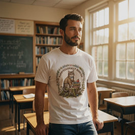 キャット先生Tシャツ |  ヴィンテージ コテージコア  Tシャツ
