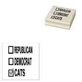 キャット共和党民主党猫RUBBER STAMP ラバースタンプ (押印)