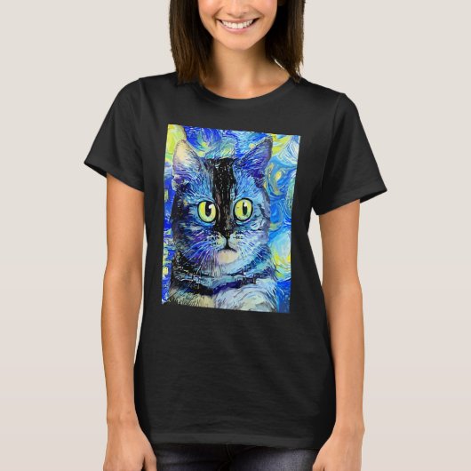 キャット印象派 子猫 キティ 私は猫です 母 Tシャツ (正面)