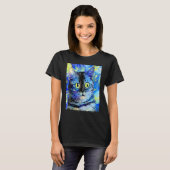 キャット印象派 子猫 キティ 私は猫です 母 Tシャツ (正面フル)