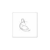 「キャット叫び」ゴム印 ラバースタンプ (インプリント)