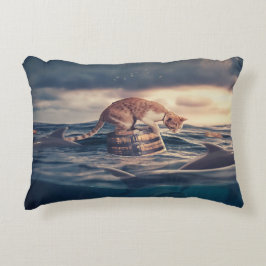 キャット昼寝ドリームア悪夢 アクセントクッション