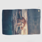 キャット昼寝ドリームア悪夢 ゴルフタオル (横)