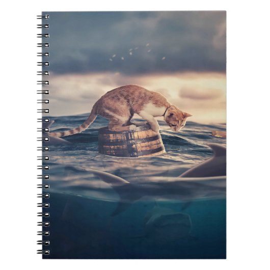 キャット昼寝ドリームア悪夢 ノートブック (正面)