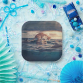 キャット昼寝ドリームア悪夢 ペーパープレート (パーティー)