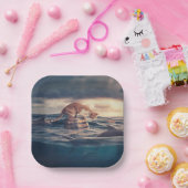 キャット昼寝ドリームア悪夢 ペーパープレート (パーティー)