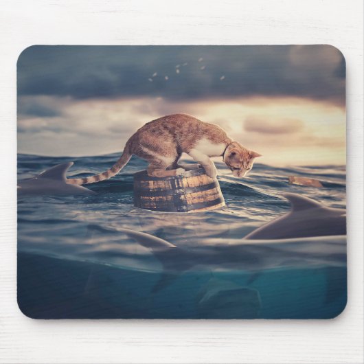 キャット昼寝ドリームア悪夢 マウスパッド (正面)