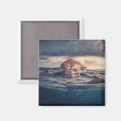 キャット昼寝ドリームア悪夢 マグネット (正面/裏面)