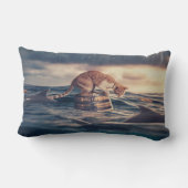 キャット昼寝ドリームア悪夢 ランバークッション (裏面)