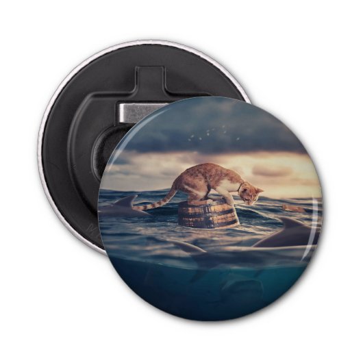 キャット昼寝ドリームア悪夢 栓抜き (正面)