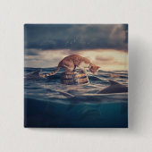 キャット昼寝ドリームア悪夢 缶バッジ (正面)