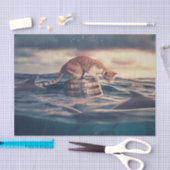 キャット昼寝ドリームア悪夢 薄葉紙 (クラフト)