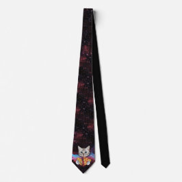 キャット熱狂するタコピザ宇宙タイ ネクタイ