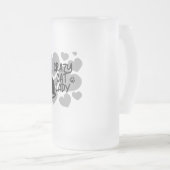 キャット熱狂するレディーノート フロストグラスビールジョッキ (正面右)