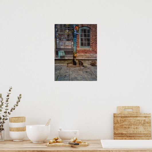 キャット遊 ポスター (キッチン)