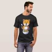 キャット食べキャット引用文 Tシャツ (正面フル)