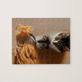 キャット食べスパゲティ ジグソーパズル (横)