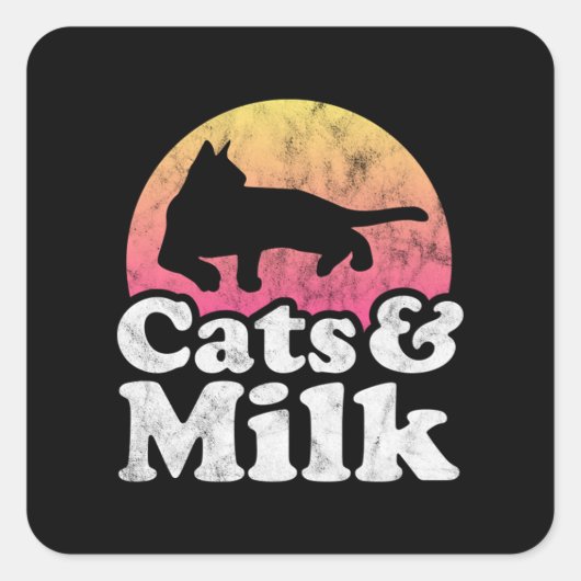 キャット食べズスパゲティ45 スクエアシール (正面)