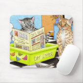 キャット464おもしろいバスルーム マウスパッド (マウス)