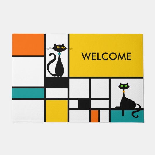 キャット – アーモダント ドアマット (正面)