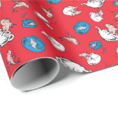 キャット・イン・ザ・ハット | 赤い魚の模様 ラッピングペーパー (ロールコーナー)