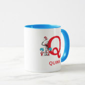 キャット・イン・ザ・ハット Thing+One 名前 モノグラム Q マグカップ (正面右)