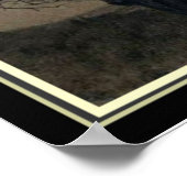 「キャット・イン・ザ・ムーンライト」アールヌーボープリント ポスター (角)