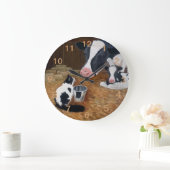 キャット・カウト・カーフ ラージ壁時計 (ホーム)