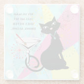 キャット&カクテル – グラス・コースターを単独で飲まない ガラスコースター (裏面)